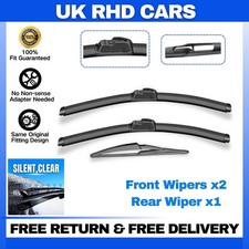 Front and Rear Windscreen Wipers For Infinity QX60 2014-2024 26"18"12"