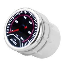 52mm/2in LED Oil Pressure Gauge 0-100PSI Meter With Sensor For 12V 4/6/8