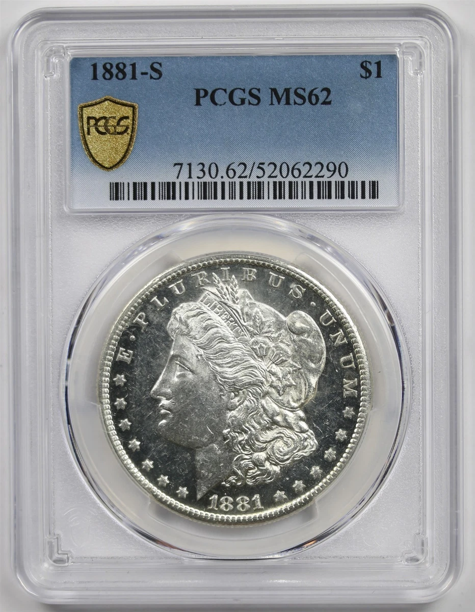 アメリカ　モルガンダラー銀貨1881-s MS-62 PCGS MS 62 Graded 1881 Year Morgan US Dollars (1878-1921) for sale | eBay