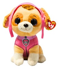 Ty Beanie Boos - Skye, Medium 10" , Paw Patrol, MWMT Stuffed Animal Toy