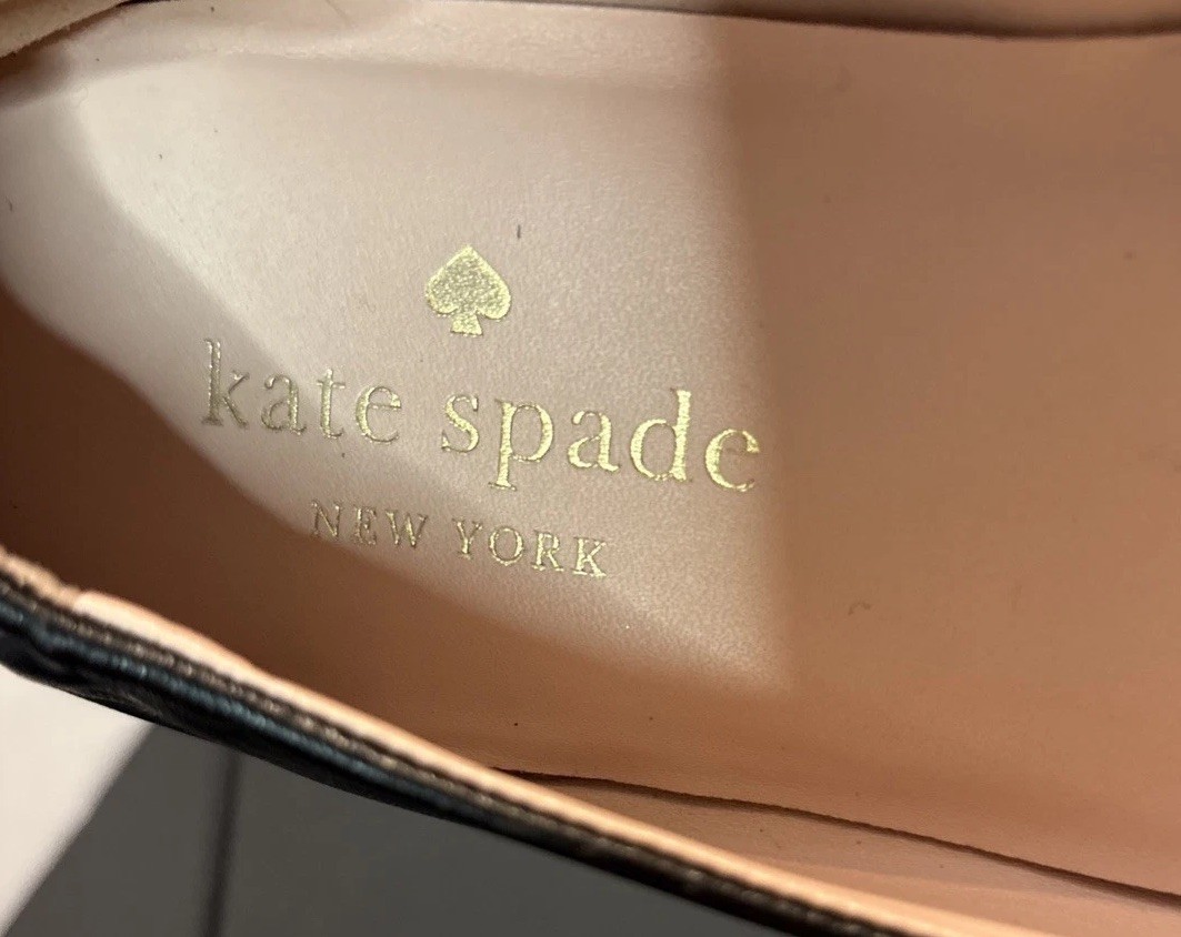 KATE SPADE Keaton Leather Ballet Flats US 9 B Color Black thumbnail 12