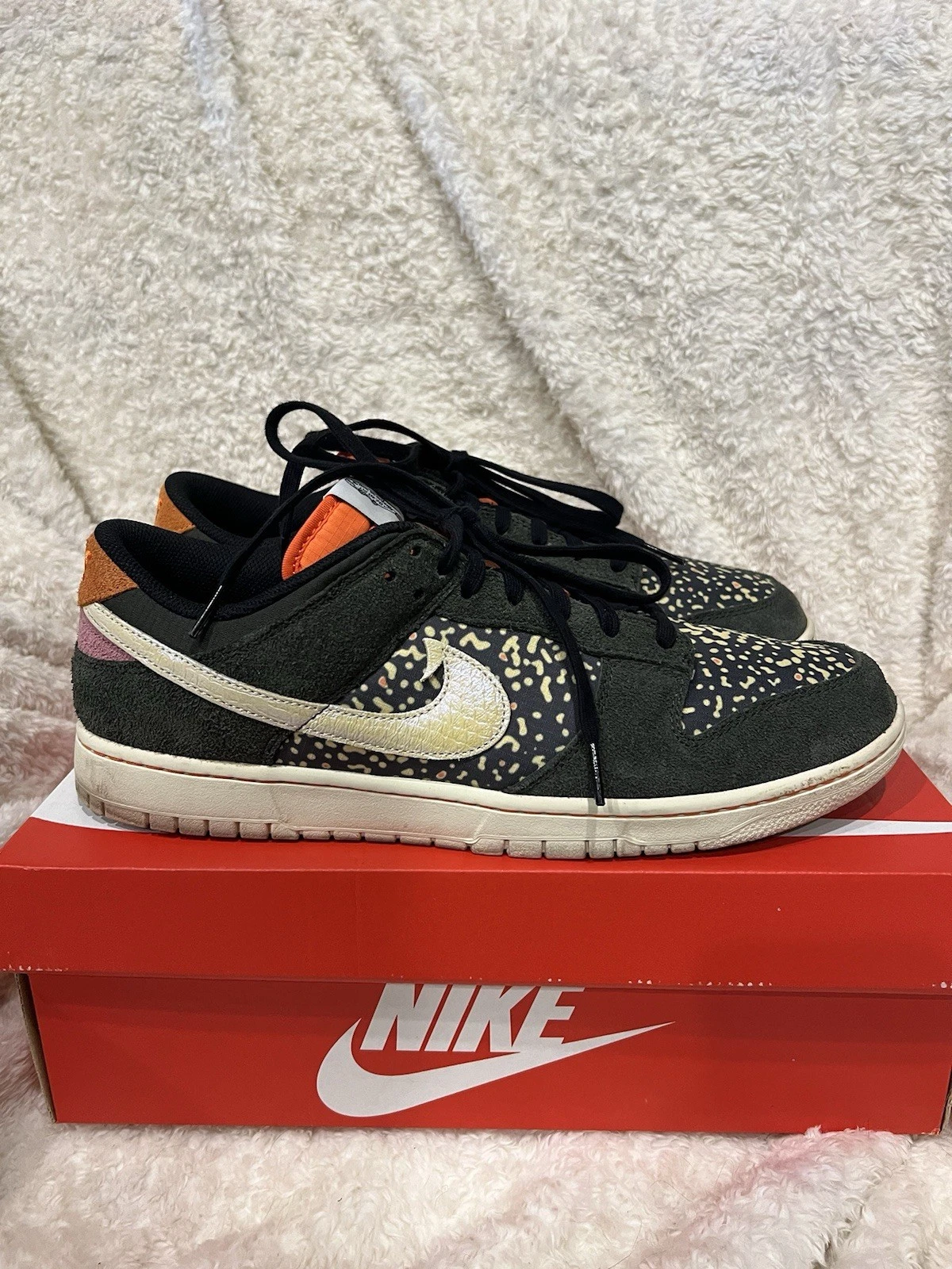 Nike Dunk Low Rainbow Trout Sequoia/Alabaster Men's Size 14