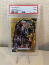 2024-25 Panini Prizm Legends Yao Ming #284 Gold Sparkle Prizm /24 PSA 9