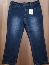 NWT Under 5'10 U-510 Straight Fit Stretch Jeans Medium Wash 36W 27L Blue Denim