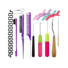 15 Pieces Hair Styling Tool Kit Versatile Braiding Tools Practical for Braiders