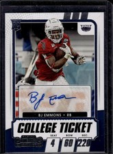 2021 Panini Contenders Draft Picks #268 BJ Emmons Florida Atlantic Owls Auto