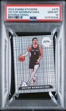 Extremly Rare PSA 10 Victor Wembanyama International Silver Foil Sticker POP/2🦄