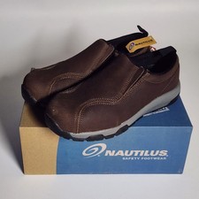 Nautilus N1657 Men  s 11 M Brown Leather Carbon Fiber Toe ESD Safety Work Shoe