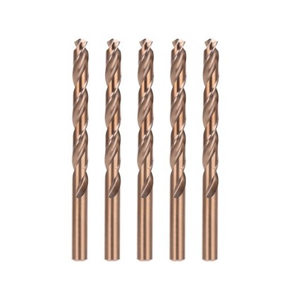 5 PCS 11/32 Inch Cobalt Drill Bit Set M35 Jobber Length Twist High Speed