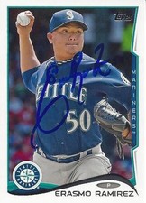 Erasmo Ramirez Seattle Mariners 2014 Topps Signed Card