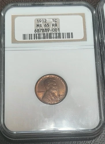 1912 Lincoln Cent NGC MS65 RB