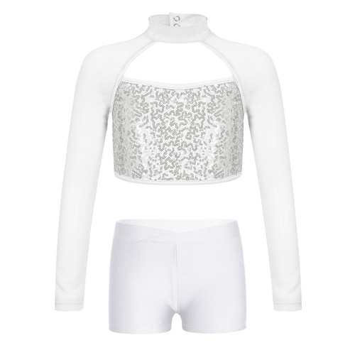 Kids Girls Shirt And Bottoms Modern Dancewear School Tracksuit Dance Outfit - Picture 29 of 49