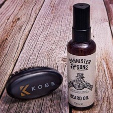 Bannister & sons beard oil & Cagney brush