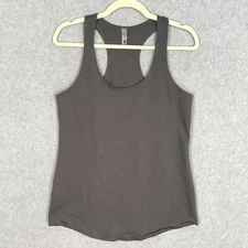 Next Level Tank Top Women Medium Gray Racerback Active Yoga Gym Exercise Workout