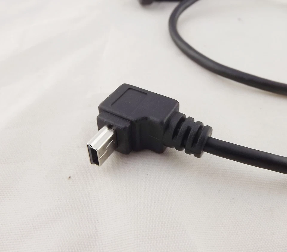 10x USB 2.0 B Female To Mini 5Pin Male Down Angle Panel Mount Printer Cable 50cm - Image 3 of 4