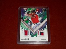 2021 Diamond Kings DK Dual Jersey Patches Holo Platinum Blue 16/25 Jahmai Jones