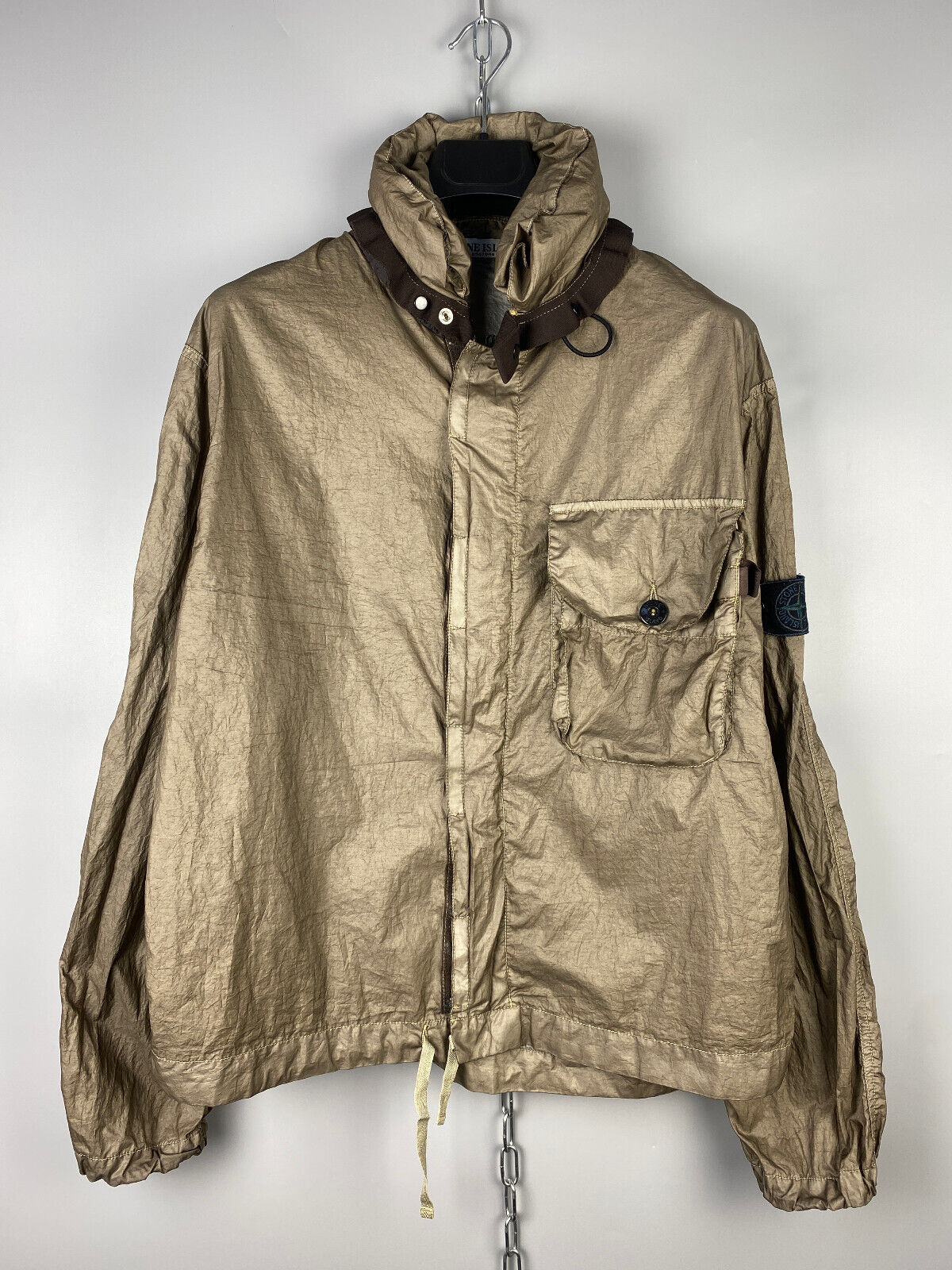 Vintage Archive 2004 Stone Island Parachute Nylon Waterproof Jacket Size M  / L