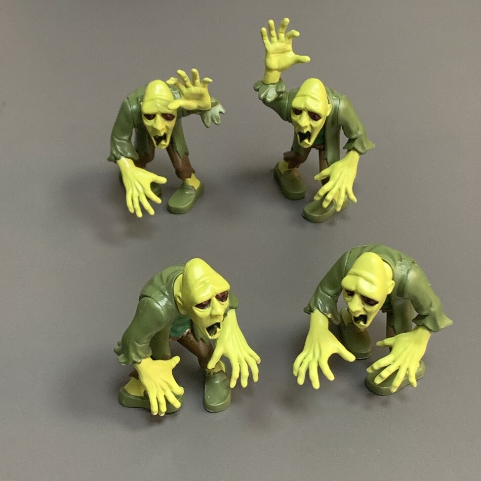 Lot 4 Scooby-Doo zombie Monster 2.5'' Action Figure Toy 50th