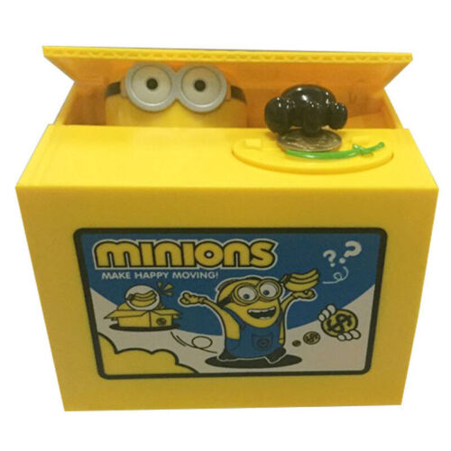 Minions piggy bank automatic money coin steal electronic box plastic doll Gift`` - Picture 1 of 3