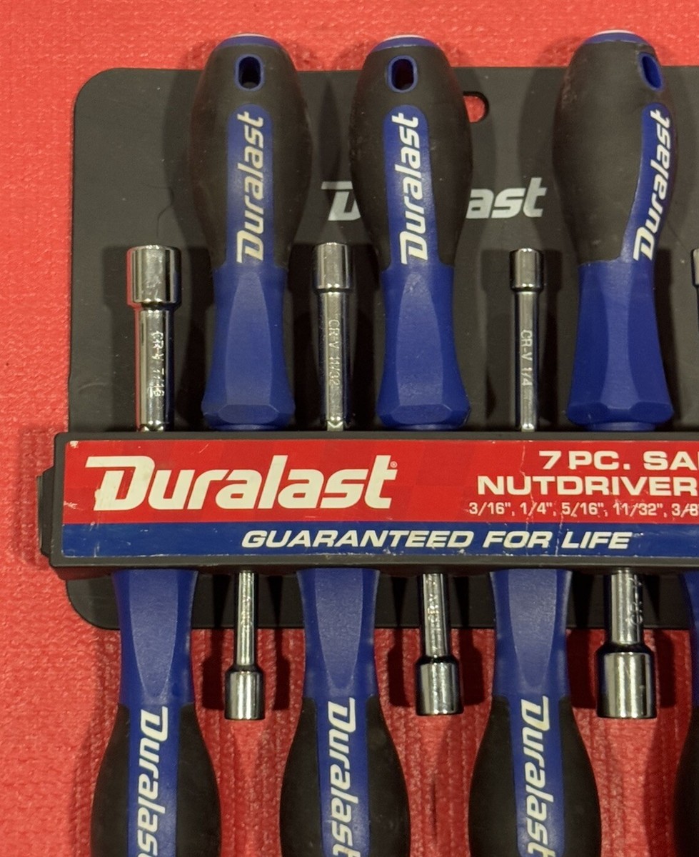 Duralast Tools 65-305 7pc Set SAE Nut Driver Set BRAND NEW