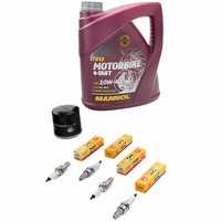 Inspektion 4L FüR Honda VFR 800 F RC46 VFR800 1998-01 ÖL Set ÖLfilter ZüNdkerzen