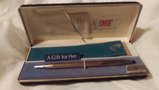 Cross Pencil Sterling Silver Ladies 0.9mm Pencil  Pouch New In Box Made In Usa