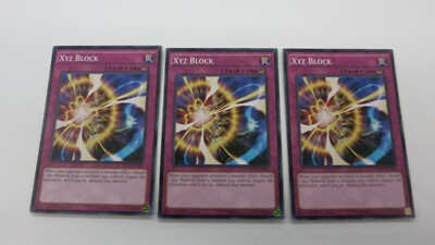 yugioh xyz trap cards Revenge Shuffle 3x XYZ BLOCK TRAP CARD