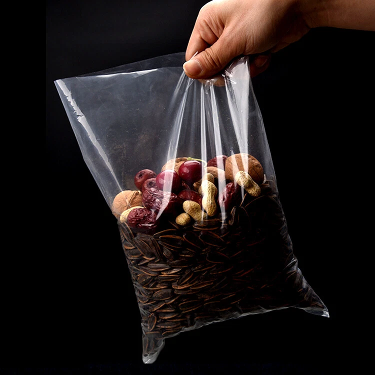 HDPE/LDPE Transparent Clear Plastic Food Grade Storage Packaging Bag