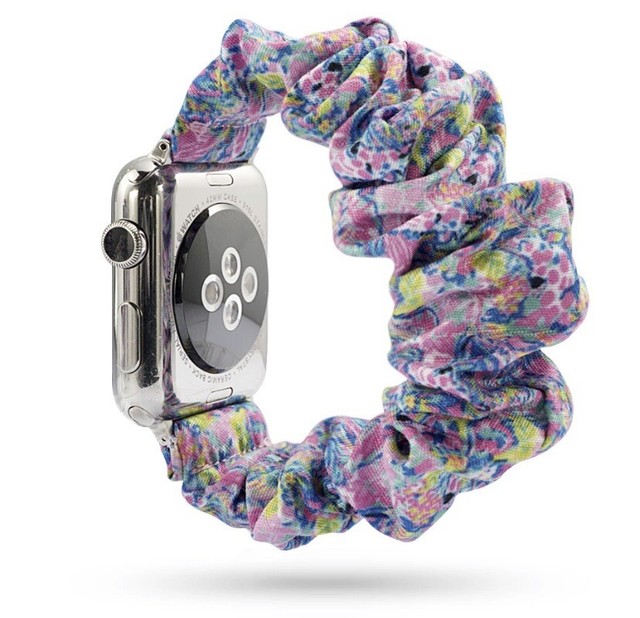 Multicolored Scrunchie Apple Watch Band 38/40mm | eBay