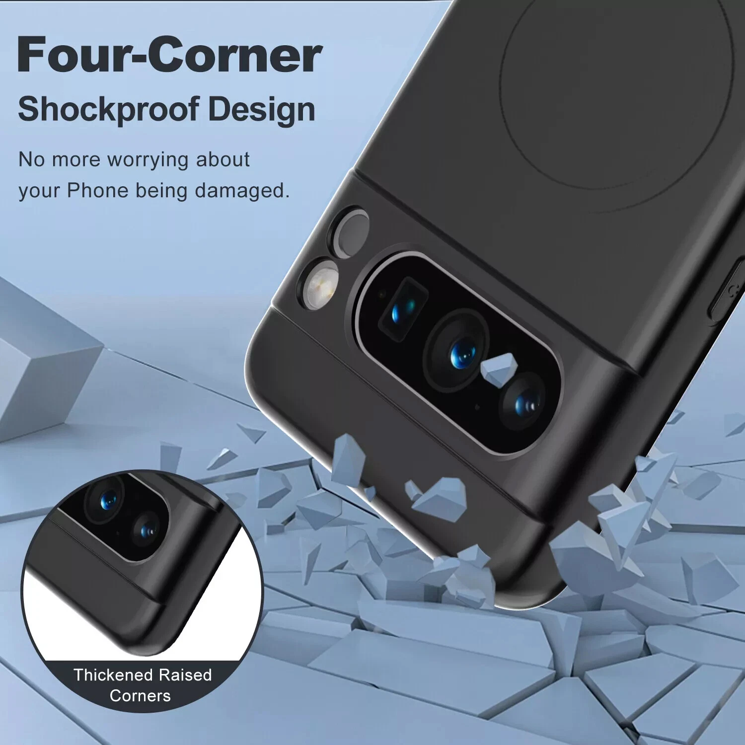 For Google Pixel 8 /8A /8 Pro Liquid Silicone Magsafe Case Shockproof Cover - Picture 6 of 9