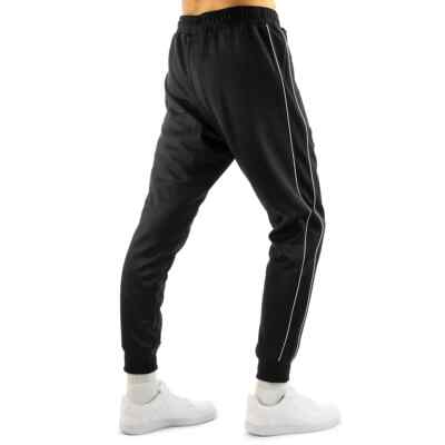 nike heritage popper polyknit joggers in black