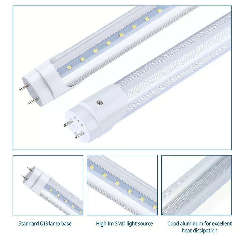 8FT G13 LED Tube Light Lamp Bulb-T8 8 Foot Feet 96 8FT G13 LED Tube Light Lamp Bulb-T8 8 Foot Feet 96