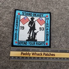 Stand Deady Cherry Ridge High Power 1993 Defend Your Rights Patch