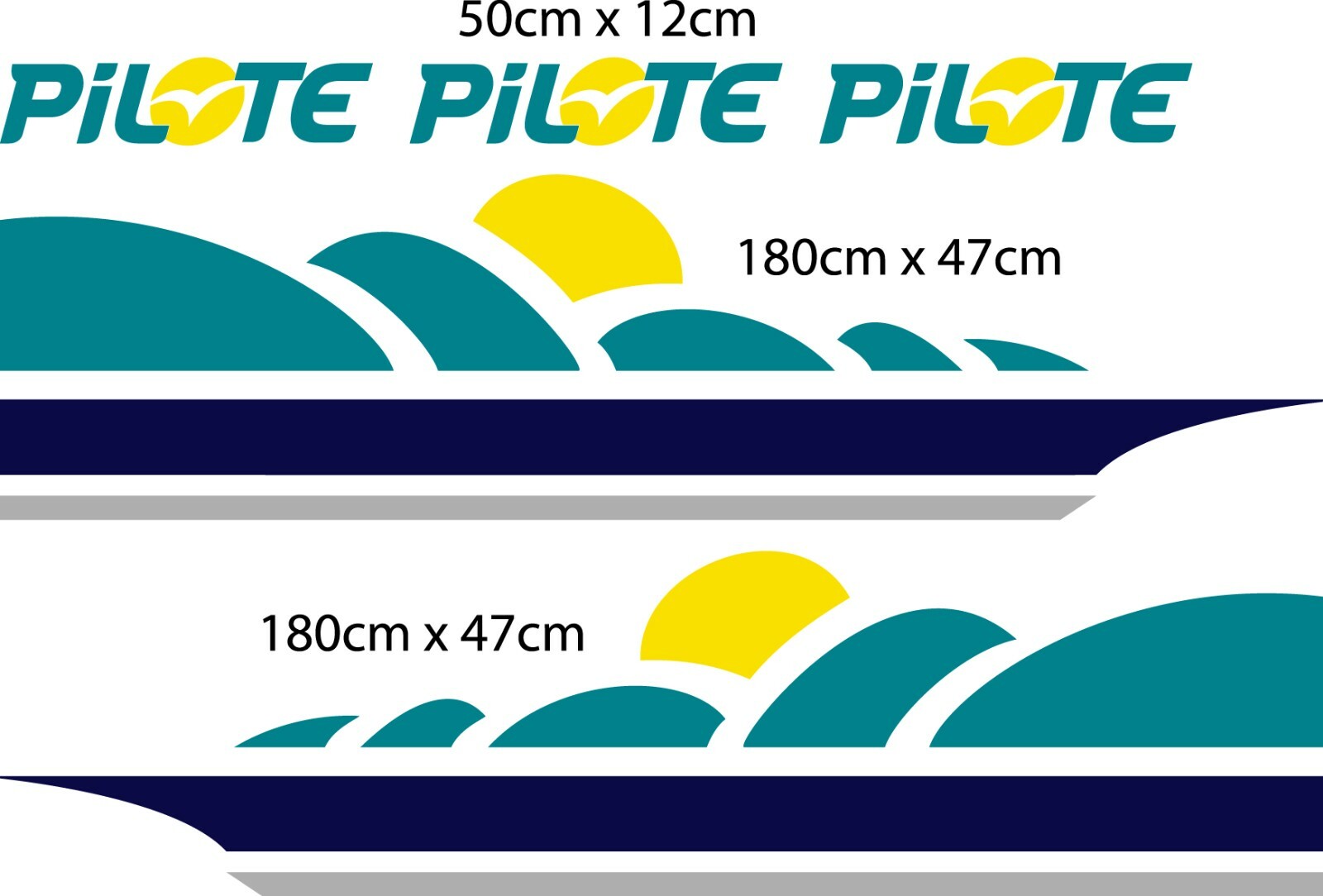 Autocollants stickers kit camping car ou caravane pilote eBay