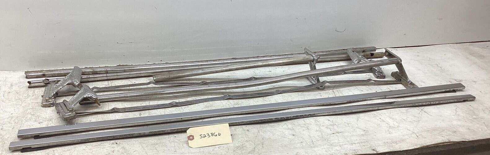 1966-1977 FORD EARLY BRONCO UNBRANDED RH LH LUGGAGE ROOF RACK RAILS & MOUNT SET