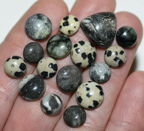 Colección de 68 joyas de cabujones de piedras preciosas naturales mixtas, envoltura de alambre, artesanías - Imagen 14 de 17