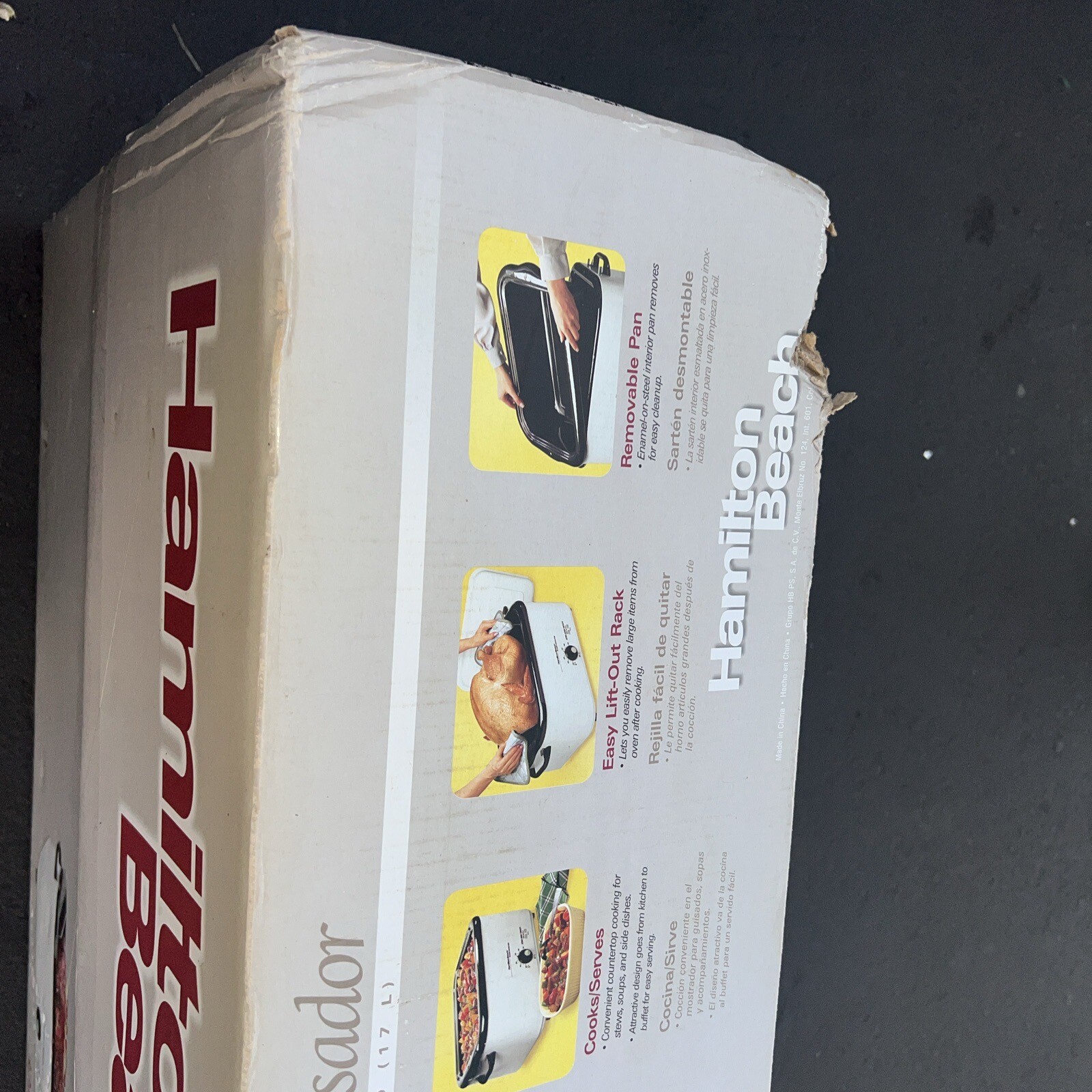 NEW Vintage Hamilton Beach 18 Quart Roaster Oven ExtraLarge 32182