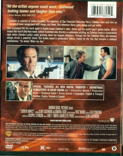 DVD - SUDDEN IMPACT - CLINT EASTWOOD - DIRTY HARRY - Imagen 2 de 2