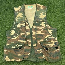 Vintage Game Winner Sportswear Mens XL Camo Bird Duck Field Hunting Vest