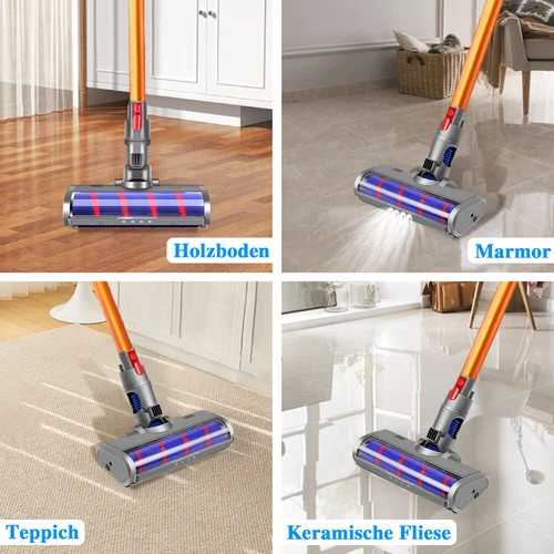 Bürste für Dyson V7 V8 V10 V11 Bodenbürste Staubsauger Bodendüse mit LED - Foto 12 di 15