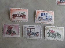 Briefmarke Monaco 1962 : Satz Automobile,No.557-561, Postfrisch