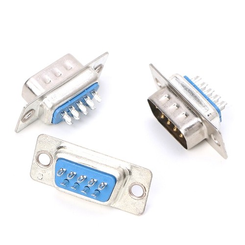 5 paires de connecteurs DB9 mâle et femelle RS232 9 broches fil soudure port série prise - Photo 3/8
