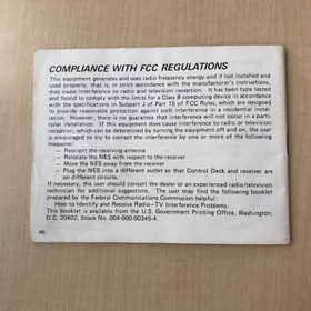 Super Mario Bros Duck Hunt World Class Track Meet Nintendo NES Manual Booklet