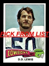 1975 Topps Football 2-256 EX/EX-MT Pick From List All PICTURED bb4