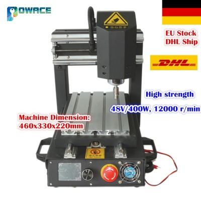 【DE】3 Axis 2030 CNC Desktop Engraving Milling Machine Router 220V+400W Spindle