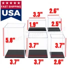 Small Acrylic Display Case Collectibles Box Dustproof 1/64 Diecast Action Figure