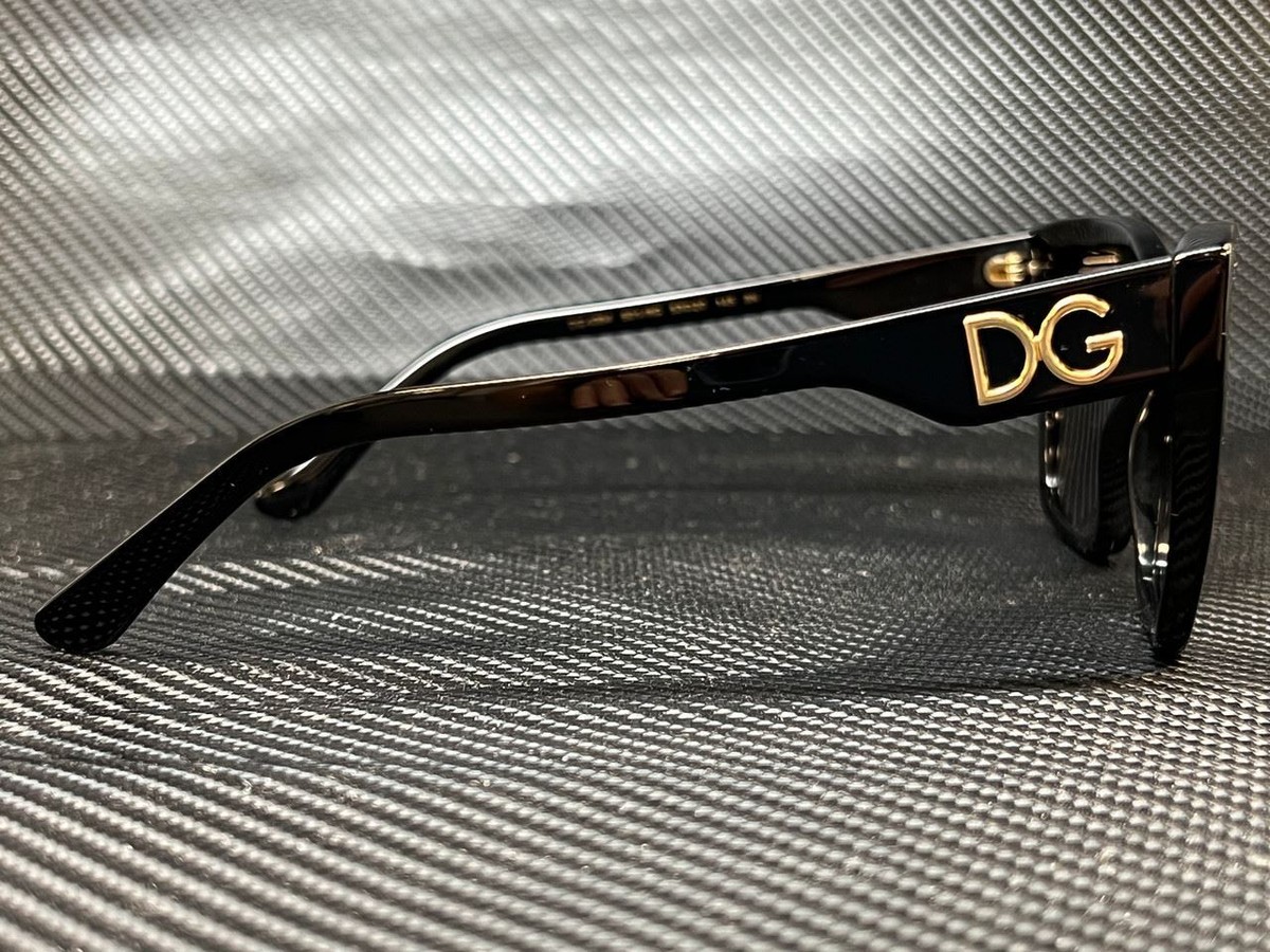 DOLCE & GABBANA DG4384 501 8G Black Square 53 mm Women's