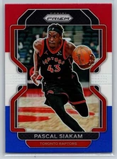 2021-22 Panini Prizm #174 Pascal Siakam Red White Blue Prizm