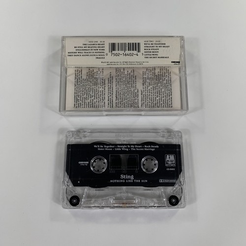 Sting Nothing Like The Sun Cassette Tape 1987 A&M Records Good Used G+ - Picture 2 of 2