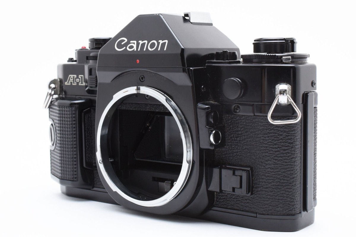 Near MINT] Canon A-1 Black 35mm SLR Film Camera Body Only
